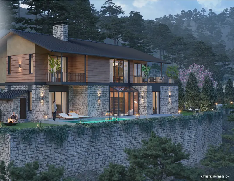 4 BHK villa at Terra Grande on a stone terrace